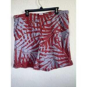 Columbia Tropical Swim Trunks Shorts island Mens L palm Leaves Pocket UPF